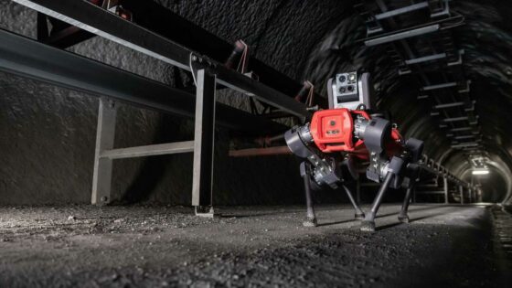 ANYmal performs automated intelligent inspection tasks in complex industrial environments as mining
